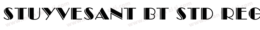 Stuyvesant BT Std Regular Engraved字体转换